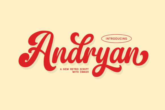 Andryan: A Script Font with Nostalgic Charm for Editorial Design