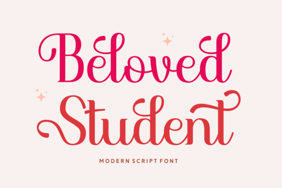 Beloved Student: A Script Font for Impactful Digital Design