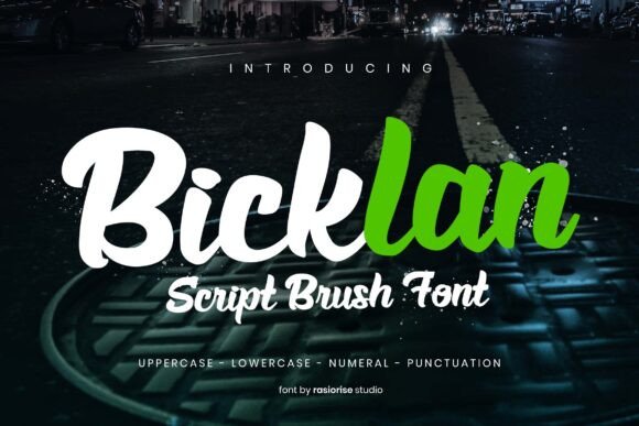 Bicklan: A Script Font That Breathes Life Into Your Creations