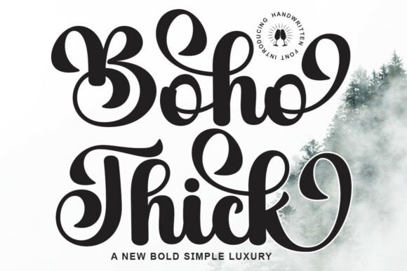 Boho Thick: A Font That Breathes Elegance Into Every Design