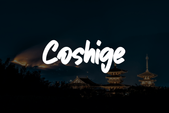 Coshige: A Script Font That Elevates Digital Branding