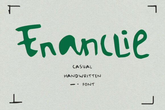 Enanclie: A Handwritten Font with Personality