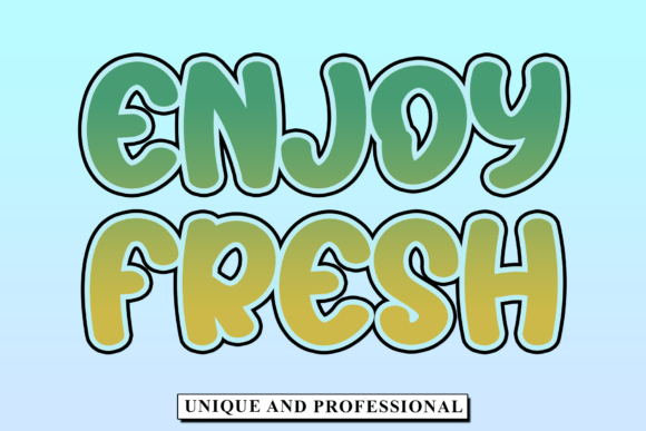 Enjoy Fresh: The Handwritten Font That Elevates Your Brand