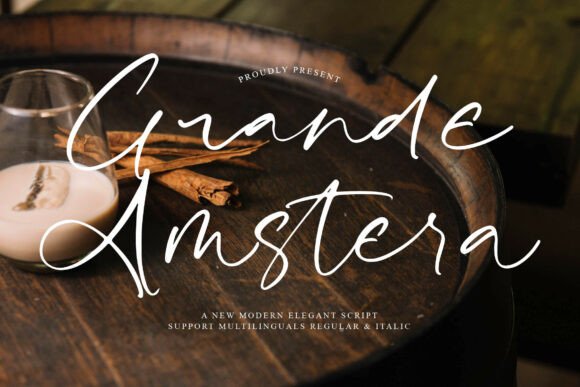 Grande Amstera: A Script Font for Timeless Branding