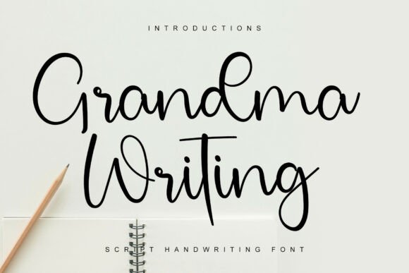 Grandma Writing: A Festive Script Font for Crafters and Designers