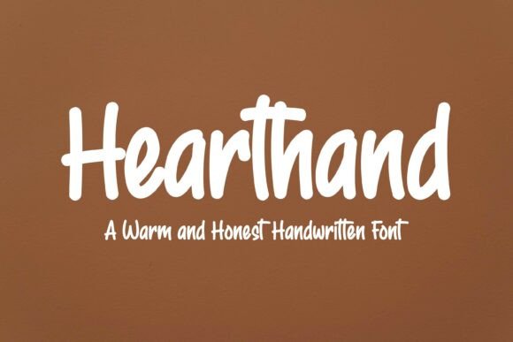 Hearthand: A Warm Handwritten Font for Real Branding Projects