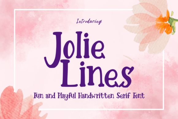 Jolie Lines: A Playful Serif Font for Dynamic Digital Campaigns