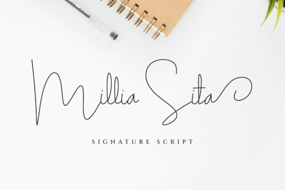 Milliasita Regular: A Script Font for Digital Branding and Web Design