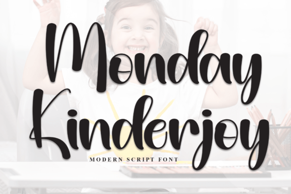 Monday Kinderjoy: A Script Font for Editorial Elegance
