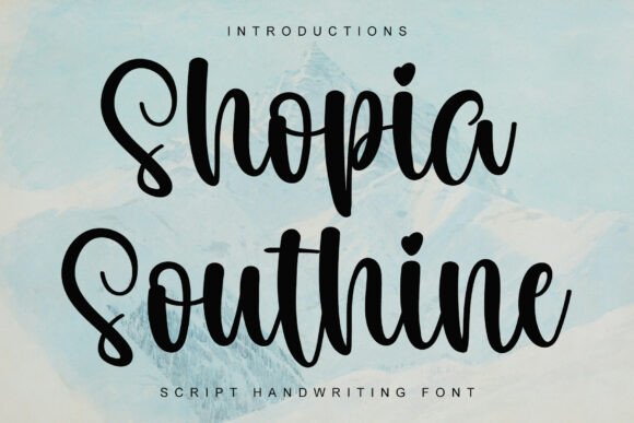Shopia Southine: A Script Font for Bold Campaigns