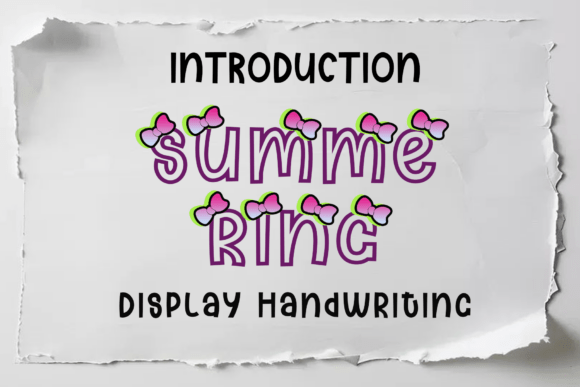 Summering: A Script Font That Works for Campaigns