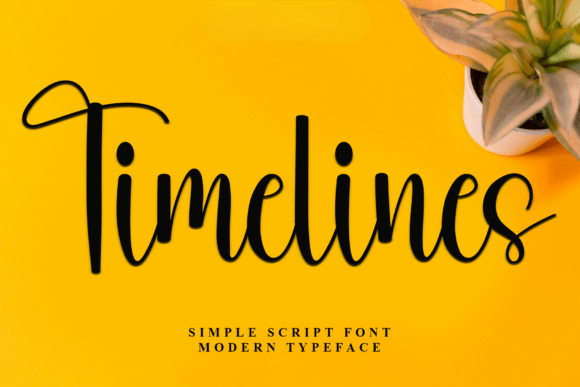 Timelines Font for Handmade Creators