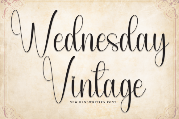 Wednesday Vintage: A Timeless Script Font for Editorial Design